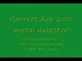 Garrett Ace 250 Metal Detector Instructional Video Part I