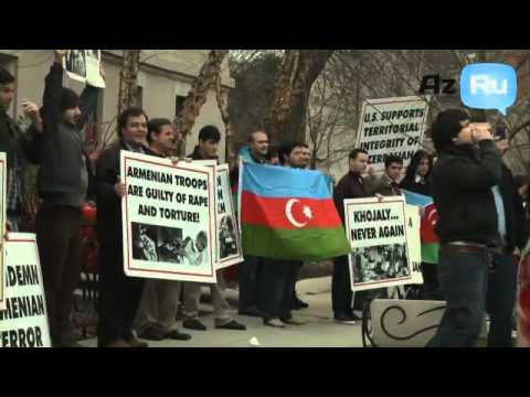 Protest Demonstration In Front of Armenian Embassy in US