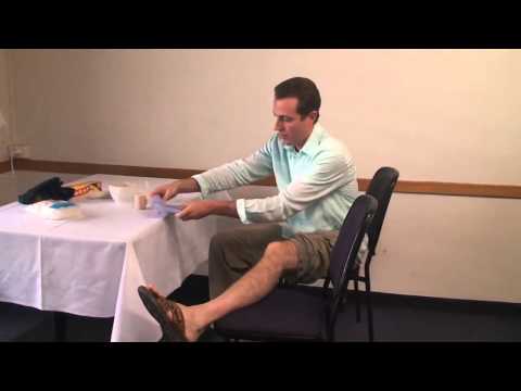 how to drain knee swelling