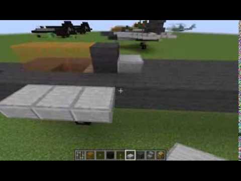 how to make a f-22 raptor in minecraft