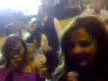 pascale singing in the bau ....and friends take pictures for her .