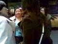 way to jfk airport...thank you for all the friends come to say goodbye to her..:d