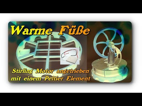 Warm Feet - Stirling engine powered with a Peltier element