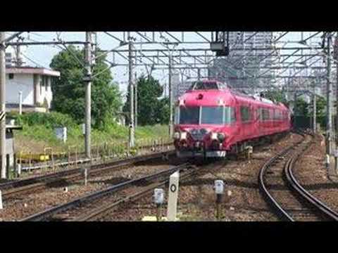 名鉄パノラマカー重連　神宮前駅進入