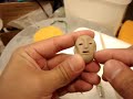 Making a head clay pendant