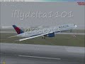 Continental airlines 757-200 landing in newark