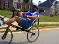 thomas has had physical issues that prevented him from riding a regular road bike. here is is impression of his first ride on a bacchetta corsa