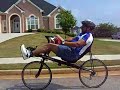 thomas has had physical issues that prevented him from riding a regular road bike. here is is impression of his first ride on a bacchetta corsa