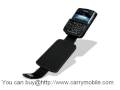 videos de Carrymobile Leather Case of Blackberry Curve 8900 (Rim Javelin) - Flip Down Type (Black) Ver. 2