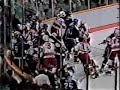 Winnipeg Jets vs. Calgary Flames bench clearing brawl