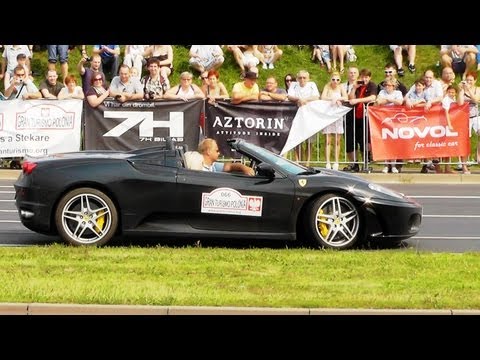 FAIL! Ferrari F430 Spider Scratches front Bumper whileTrying to do Burnout HD