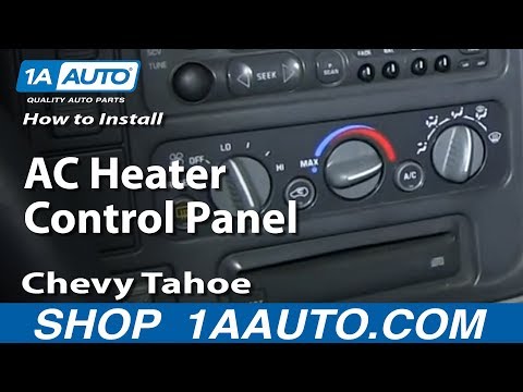 How To Install Replace AC Heater Control Panel 1995-99 Chevy Tahoe