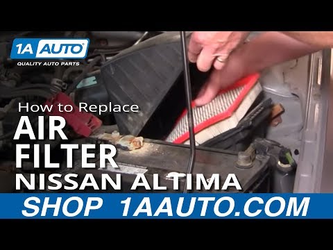 How To Install Replace Service Engine Air Filter Nissan Altima 98-01 1AAuto.com