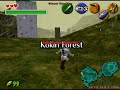 Zelda OOT: Giant Moldy Cheese in Kokiri Forest