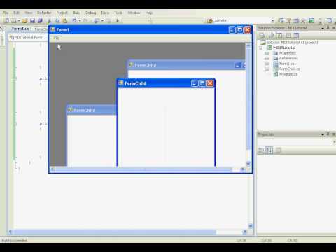 how to set mdi parent form in c#