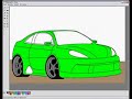 Carro desenhado no paint