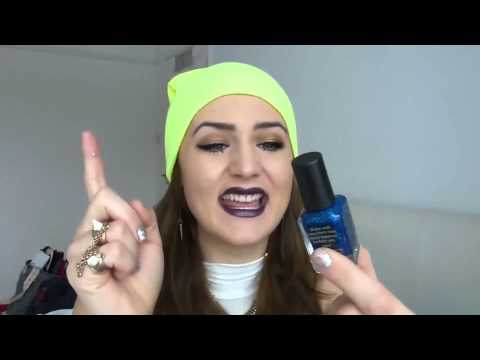 how to apply barry m glitter nail varnish