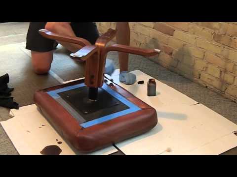 how to dye leather furniture