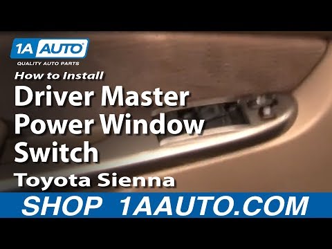 How To Install Replace Driver Master Power Window Switch Toyota Sienna 04-10 1AAuto.com