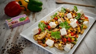 Limpe os pimentos e corte em cubinhos