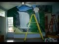 Hand painted wall mural Hand painted wall mural