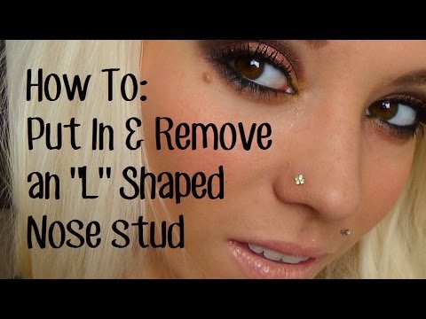 how to remove nose ring l'shaped