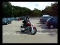 Learner on a Triumph Rocket III