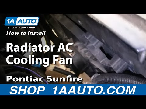 How To Install Replace Radiator AC Cooling Fan Chevy Cavalier Pontiac Sunfire 95-05 1AAuto.com