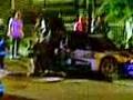 car crash at ELE Rally 2008