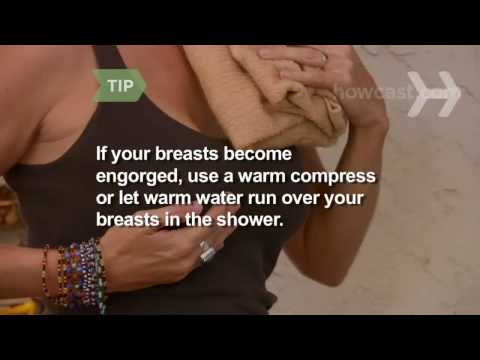 how to relieve engorgement when stopping breastfeeding