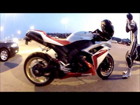 kaunas - Pirmasis 2013 metu sezono Karaliaus Lukoil moto riders ketvirtadienis kartu su Moto Kaunas. (music: AC DC - Thunderstruck)