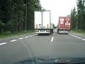 Szalony TIR, tirolot, droga na Augustów Szalony TIR, tirolot, droga na Augustów