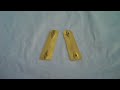 COLT 1911 CUSTOM GRIPS - GOLD PLATED w/ CHECKERED PATTERN