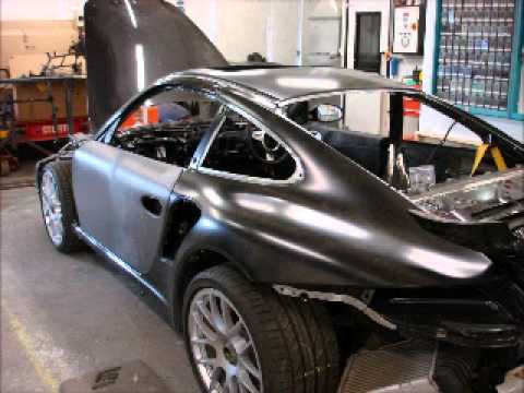 porsche 911 turbo s full accident repair