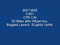 MS3 MAZDASPEED 3 0-60+ Low 5sec CPE Intake