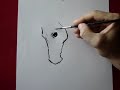 How i draw a horse head by TORA