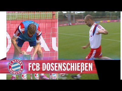 Müller und Pep - Dosenschießen