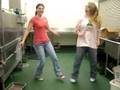 Katie and Bethany dancing to Soulja Boy