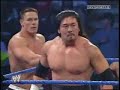 rvd,rey mysterio y john cena vs kenzo susuki booker t y rene dupre