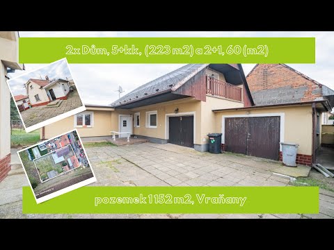 Video Prodej domu 5+kk 223 m² a domu 60 m2, Vraňany