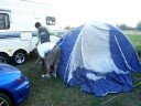 Tent opzetten tijdens Europokal Terwolde Tent opzetten tijdens Europokal Terwolde