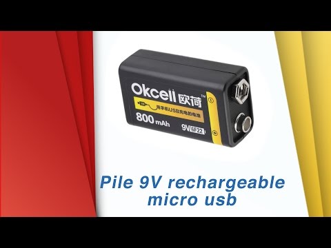 Matos Chinois - Pile 9V rechargeable micro usb - Déballage et test