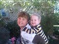 Grayson on Ian's back