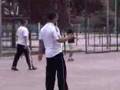 Soccer in the street in Spain Kazuki Kojima