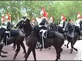 This video features the Foot Guards and Household Cavalry as well as the Queen and other royals.The custom of Trooping the Colour dates back to the time of Charles II in the 17th. Century when the Colours of a regiment were used as a rallying point in battle and were therefore trooped in front of the soldiers every day to make sure that every man could recognise those of his own regiment. In London, the Foot Guards used to do this from 1755 onwards as part of their daily Guard Mounting on Horse Guards and the ceremonial of the modern Trooping the Colour parade is along similar lines. In 1805 the parade was for the first time carried out to celebrate the Sovereign's birthday.This impressive display of pageantry is now held on the occasion of the Queen's Official Birthday. It takes place in June each year to celebrate the official Birthday of the Sovereign and is carried out by her personal troops, the Household Division, on Horse Guards Parade, with the Queen herself attending and taking the salute.Information courtesy of the Trooping The Colour website: http://www.trooping-the-colour.co.uk/
