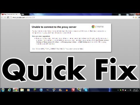 how to fix the proxy server