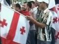 Estonian volunteers in Georgia. Tbilisi. 14.08.2008