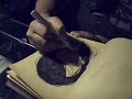 Inking with India ink Inking with India ink