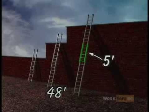 safety - High quality download here: http://tinyurl.com/3b2cab Ladder Safety is a video designed to highlight the important safety procedures associated with ladder u...