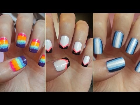 how to easy nail designs for beginners